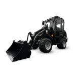 Svart Ravell 1280 hjullastare 2.5 ton utrustad med driftsäker Kubota-motor