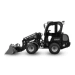 Svart Ravell 1280T teleskoplastare med driftsäker Kubota-motor