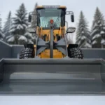 Euroloader L30T hjullastare arbetar med snöplog i vintermiljö