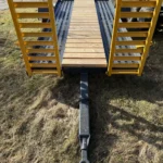 Dragkrok och stödhjul på maskintrailer 4 meter från SwedTrac