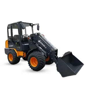 Ravell L20T kompakt hjullastare med Kubota-motor och skopa